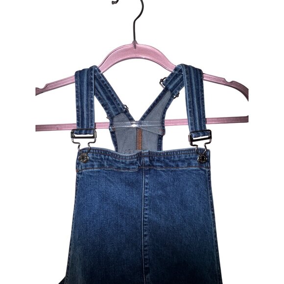 Gap Maternity Denim Overalls Large Comfortable Sustainable‎ Chic Blue Jeans - Picture 3 of 11